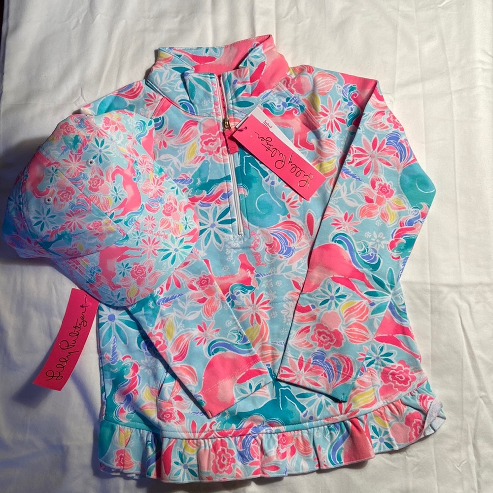 NWT Lilly Pulitzer Sweatshirt and Hat